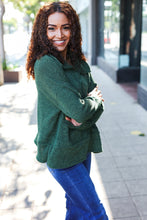 Load image into Gallery viewer, Easy Living Olive Textured Knit Notch Neck Oversized Collar Sweater
