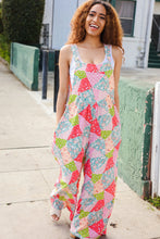 Load image into Gallery viewer, Stand Out Multicolor Boho Patchwork Wide Leg Overall Jumpsuit