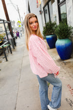Load image into Gallery viewer, Spell Bound Red & Pink Cotton Ribbon Tie Gingham Pocket Jacket
