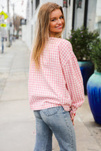 Load image into Gallery viewer, Spell Bound Red & Pink Cotton Ribbon Tie Gingham Pocket Jacket