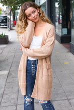 Load image into Gallery viewer, You Got This Oatmeal Striped Knit Open Cardigan