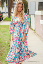 Load image into Gallery viewer, Star Struck Vintage Floral Midi Dress with Side Pockets