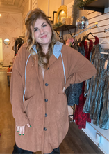 Load image into Gallery viewer, CORDUROY HOODIE JACKET