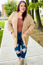 Load image into Gallery viewer, You Got This Oatmeal Striped Knit Open Cardigan