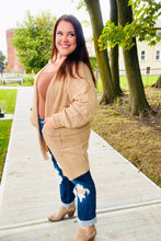 Load image into Gallery viewer, You Got This Oatmeal Striped Knit Open Cardigan