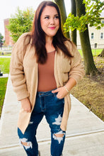 Load image into Gallery viewer, You Got This Oatmeal Striped Knit Open Cardigan