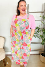 Load image into Gallery viewer, Stand Out Multicolor Boho Patchwork Wide Leg Overall Jumpsuit