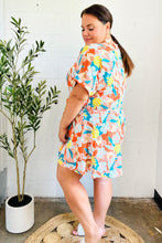 Load image into Gallery viewer, Tropical Trance Coral Tropical Floral Surplice Woven Romper