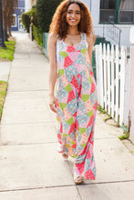 Load image into Gallery viewer, Stand Out Multicolor Boho Patchwork Wide Leg Overall Jumpsuit
