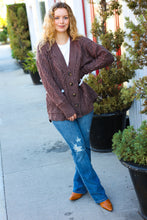 Load image into Gallery viewer, You&#39;ve Got It Brown Button Down Boyfriend Cardigan
