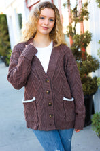 Load image into Gallery viewer, You&#39;ve Got It Brown Button Down Boyfriend Cardigan
