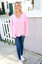 Load image into Gallery viewer, Eyes On You Pink Mineral Wash Rib Notch Neck Pocket Top
