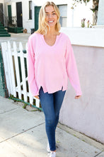 Load image into Gallery viewer, Eyes On You Pink Mineral Wash Rib Notch Neck Pocket Top
