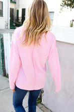 Load image into Gallery viewer, Eyes On You Pink Mineral Wash Rib Notch Neck Pocket Top
