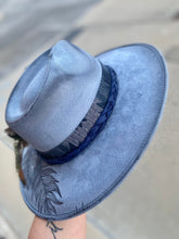 Load image into Gallery viewer, Blue Feathers Hat- Large
