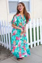 Load image into Gallery viewer, Hello Beautiful Multicolor Tropical Floral Smock Waist Maxi Dress
