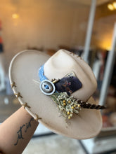 Load image into Gallery viewer, Stitched Felt Cowgirl Hat
