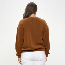 Load image into Gallery viewer, Corduroy Long Sleeve Top
