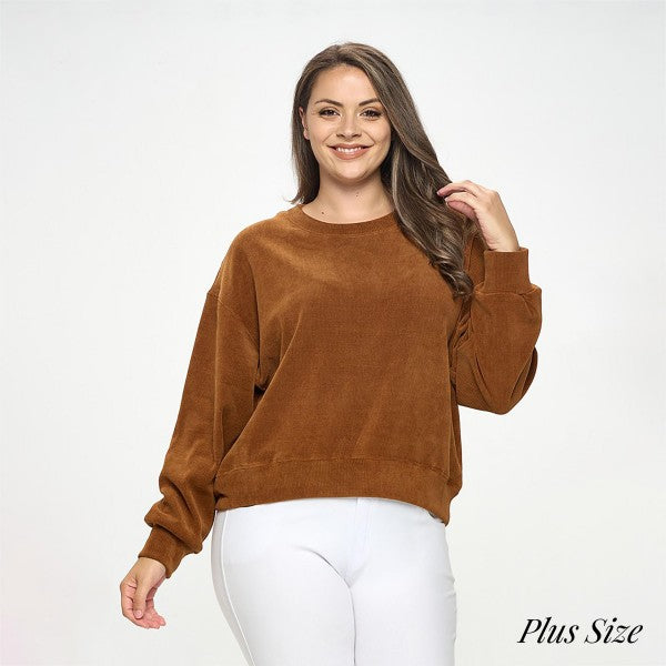 Corduroy Long Sleeve Top