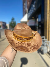 Load image into Gallery viewer, Sunflower Cowgirl Hat - Large
