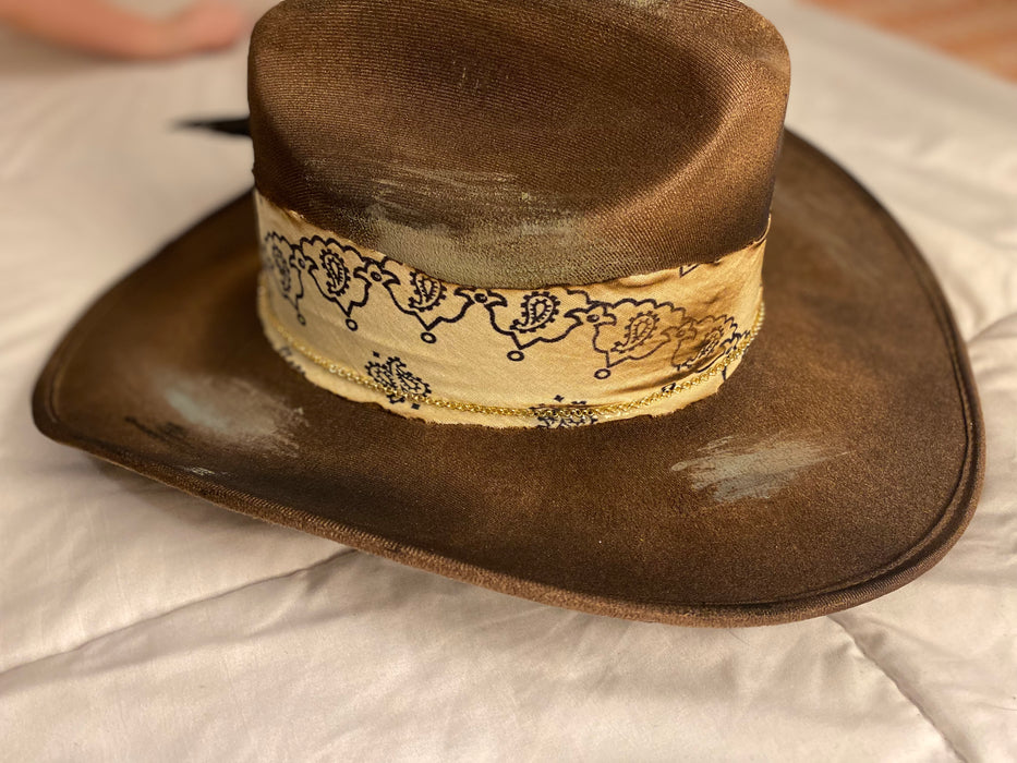 Longhorn Inspired Cowgirl Style Suede Hat