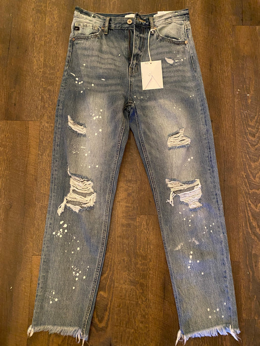 Paint Splatter Ripped Kancans - Last one - Size 3