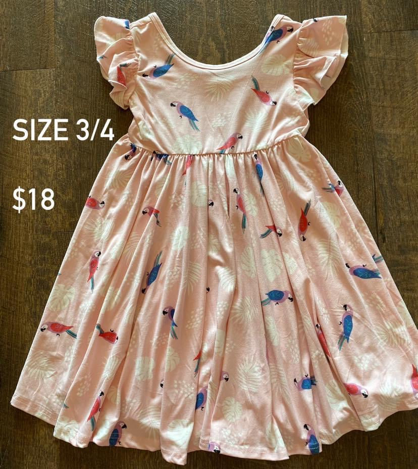 Island Toucan 3-4 Twirl Dress