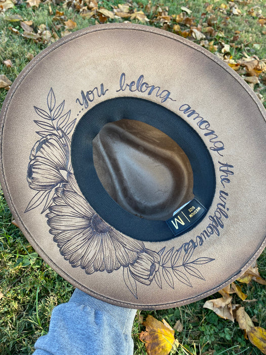 You belong Among the Wildflowers Stiff Brim - Medium