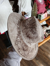 Load image into Gallery viewer, Tan Suede “You Belong Among the Wildflowers” Stiff Brim - Medium
