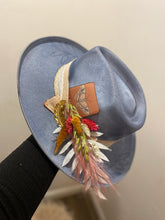 Load image into Gallery viewer, Whimsical Boho Denim Blue Hat
