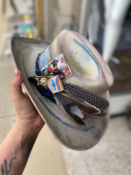 Chevy Splattered Cowgirl Hat