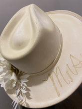 Load image into Gallery viewer, Mrs Monochrome Bridal Hat
