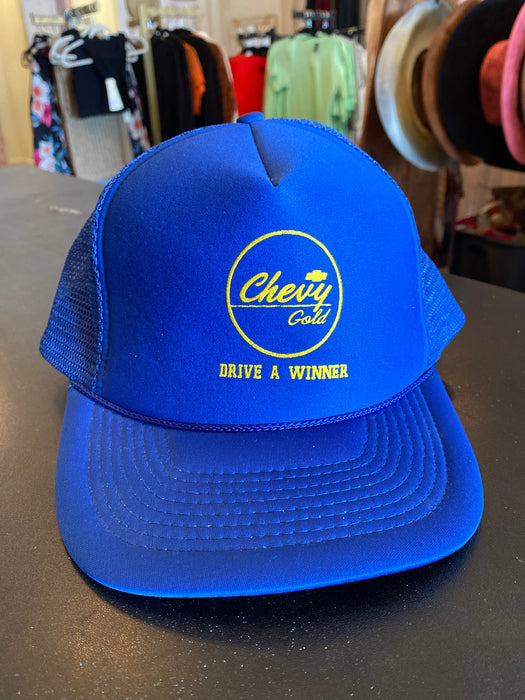 Blue Chevy Vintage Trucker