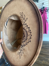 Load image into Gallery viewer, Denim &amp; Florals Felt Stiff Brimm
