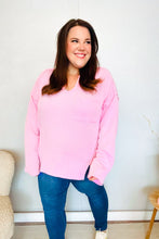 Load image into Gallery viewer, Eyes On You Pink Mineral Wash Rib Notch Neck Pocket Top
