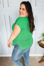 Load image into Gallery viewer, Seize The Day Kelly Green Dolman Rib Sweater Top
