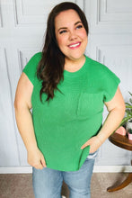 Load image into Gallery viewer, Seize The Day Kelly Green Dolman Rib Sweater Top
