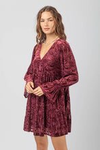 Load image into Gallery viewer, Deep V-neck Jacquard Velvet Holiday Mini
